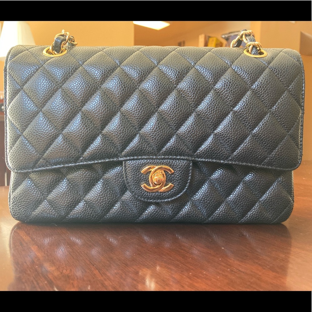 ✨SOLD✨Chanel Caviar Leather Double Flap Medium